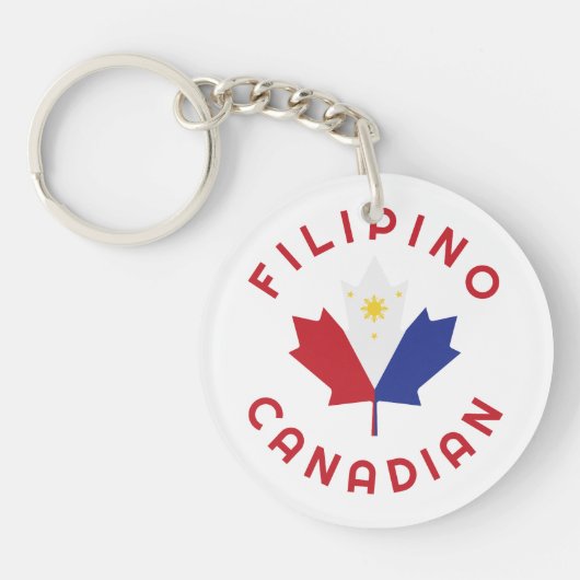 Canadian Filipino Roots Schlüsselanhänger (Vorderseite)