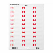 CANADIAN FLAG Address Labels (Vorne)