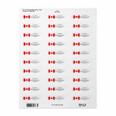 CANADIAN FLAG Address Labels (Vorne)