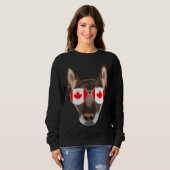 Canadian Flag Belgian Malinoi Dog Canada Pocket Sweatshirt (Vorne ganz)