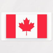 Canadian flag. CANADA.  Etiketten (Design 1)