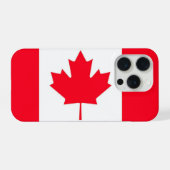 Canadian flag. CANADA. iPhone Hülle (Rückseite (Horizontal))
