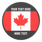 Canadian Flag Custom Hockey Puck Sport Geschenk Id (Vorderseite)
