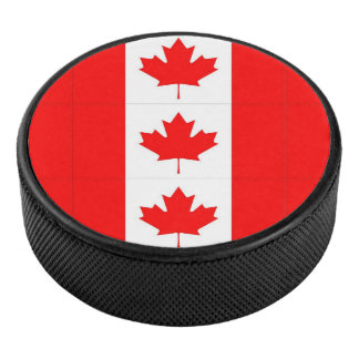 CANADIAN FLAG HOCKEY PUCK