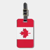 Canadian Flag Maple Leaf Red White Canada Gepäckanhänger (Vorderseite vertikal)