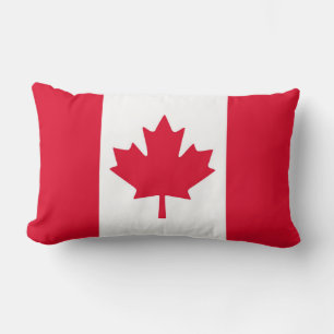 Canadian Flag Maple Leaf Red White Canada Lendenkissen