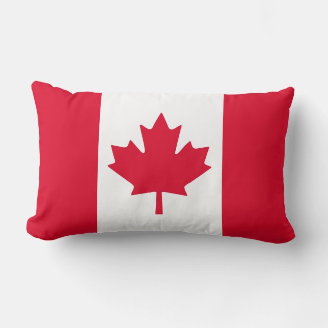 Canadian Flag Maple Leaf Red White Canada Lendenkissen (Vorderseite)