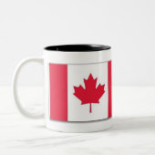 Canadian Flag Mug with the Anthem Title Zweifarbige Tasse (Links)