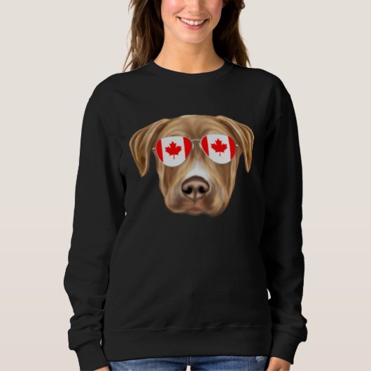 Canadian Flag Plott Dog Canada Pocket Sweatshirt (Vorderseite)