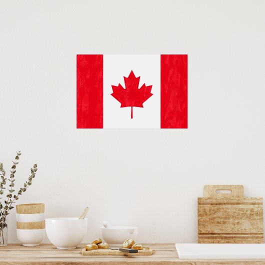 CANADIAN FLAG Poster (Küche)