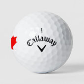 Canadian Flag Red Maple Leaf Golf Balls Golfball (Logo)