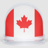 Canadian flag snow globe with your custom photo schneekugeln (Vorderseite)