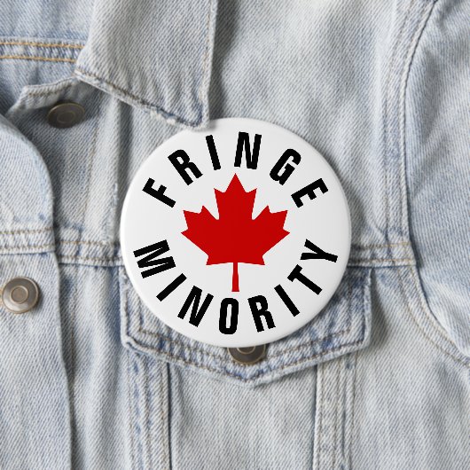 Canadian Fringe Minority Red Maple Leaf Button (Beispiel)