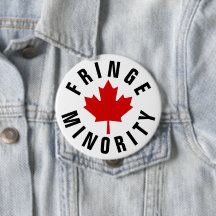 Canadian Fringe Minority Red Maple Leaf