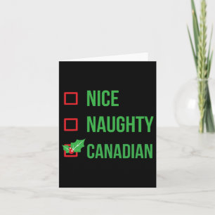 Canadian Funny Canada Pajama Weihnachtsgeschenk Karte