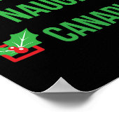 Canadian Funny Canada Pajama Weihnachtsgeschenk Poster (Ecke)