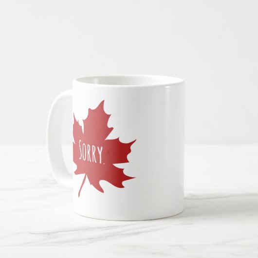 Canadian Funny Kaffeetasse (Vorderseite Links)