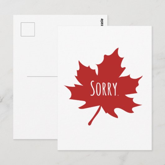 Canadian Funny Postkarte (Vorne/Hinten)