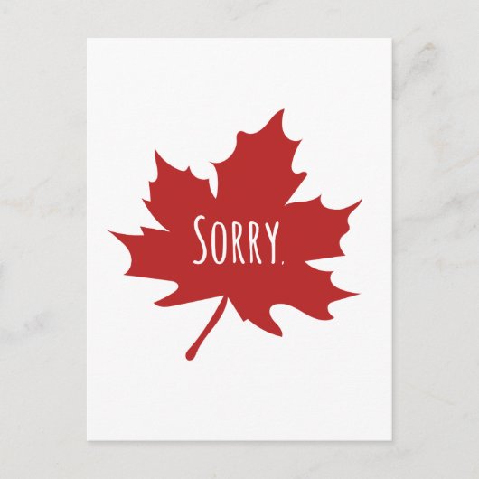 Canadian Funny Postkarte (Vorderseite)