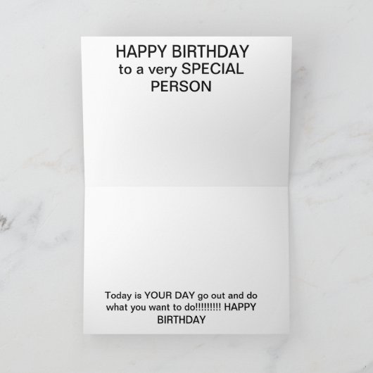 Canadian Gans Birthday Card Karte (Innenseite)