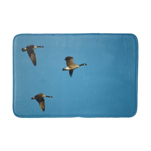 Canadian geese in flight badematte (Vorderseite)