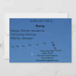 Canadian geese in flight einladung