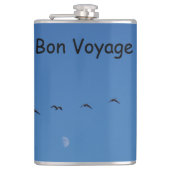 Canadian geese in flight flachmann (Vorderseite)