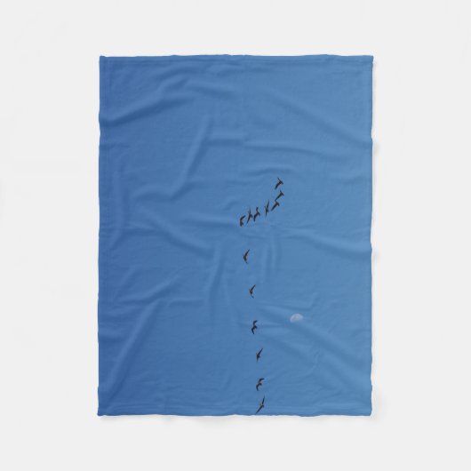 Canadian geese in flight fleecedecke (Vorderseite)