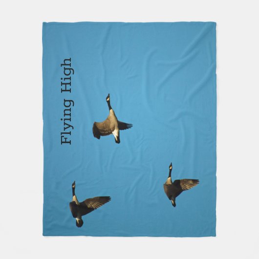 Canadian geese in flight fleecedecke (Vorderseite)