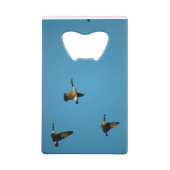 Canadian geese in flight geldbeutel flaschenöffner (Rückseite)