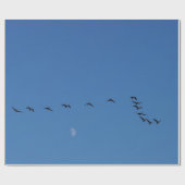 Canadian geese in flight geschenkpapier (Flach)
