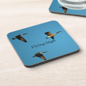 Canadian geese in flight getränkeuntersetzer (Linke Seite)