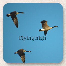 Canadian geese in flight getränkeuntersetzer