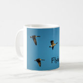 Canadian geese in flight kaffeetasse (Vorderseite Links)
