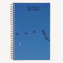 Canadian geese in flight notizblock