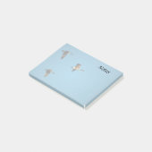 Canadian geese in flight post-it klebezettel (angewinkelt)