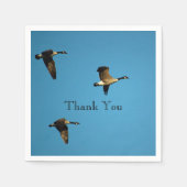 Canadian geese in flight serviette (Vorderseite)