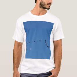Canadian geese in flight T-Shirt