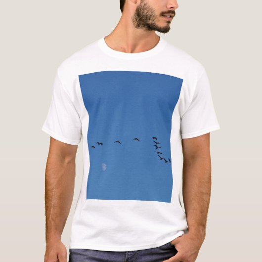 Canadian geese in flight T-Shirt (Vorderseite)
