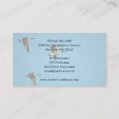 Canadian geese in flight visitenkarte (Rückseite)