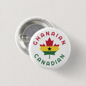 Canadian Ghanaian Roots Button (Vorne & Hinten)