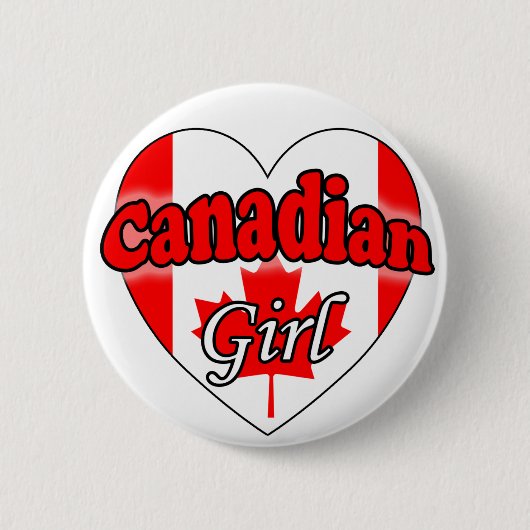 Canadian Girl Button (Vorderseite)