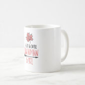 Canadian Girl Canada Gift Kaffeetasse (VorderseiteRechts)
