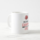 Canadian Girl Canada Gift Kaffeetasse (Vorderseite Links)