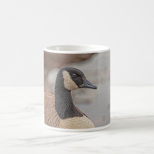 Canadian Goose Portrait Kaffeetasse (Mittel)