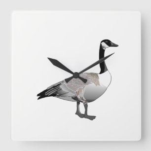 Canadian Goose Quadratische Wanduhr