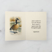 Canadian Goose Wildlife Dankeskarte (Innenseite)