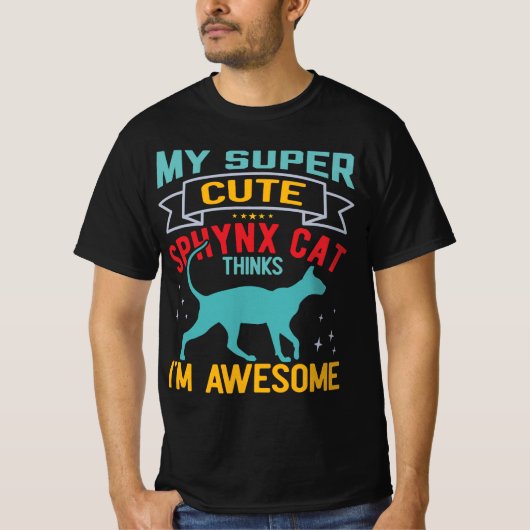 Canadian Hairless Sphynx Cat Funny T-Shirt (Vorderseite)