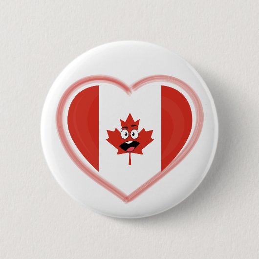 Canadian Heart - For real Canadians! Button (Vorderseite)