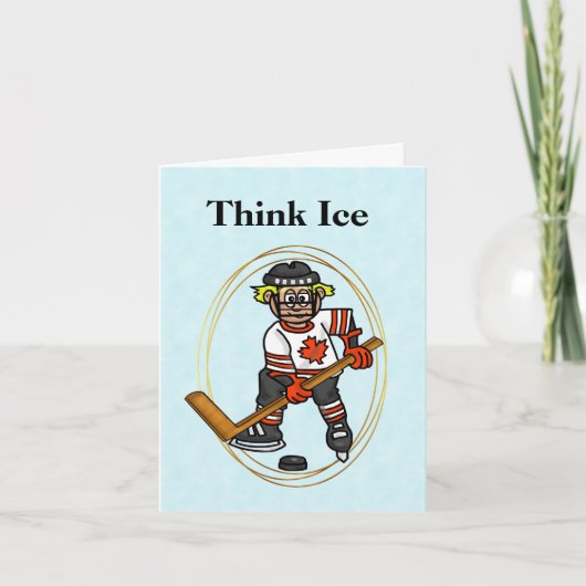 Canadian Hockey Player Canada Day Card Karte (Vorderseite)